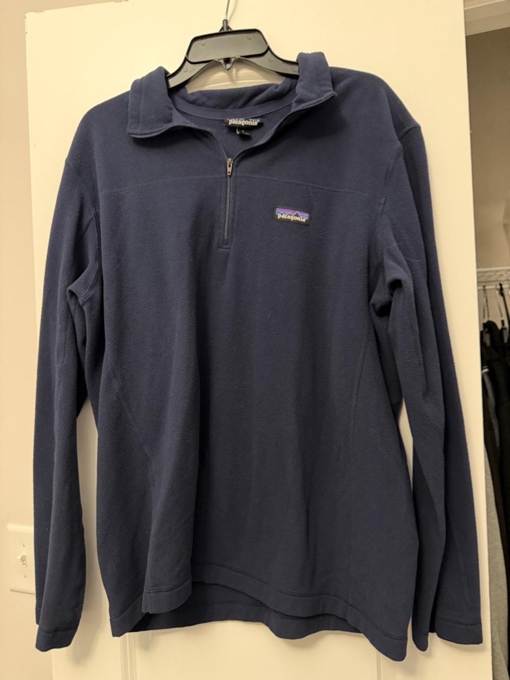Patagonia Navy Blue Half-Zip Fleece Pullover